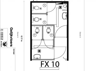 Container sanitar FX10-20" - 4 toalete si 2 chiuvete 2